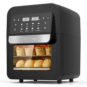 Geek Chef 6.5 Quart Air Fryer with Digital Touch-Screen, 8-in-1 Air Fryers Toaster Oven Combo, ETL Certified, Black